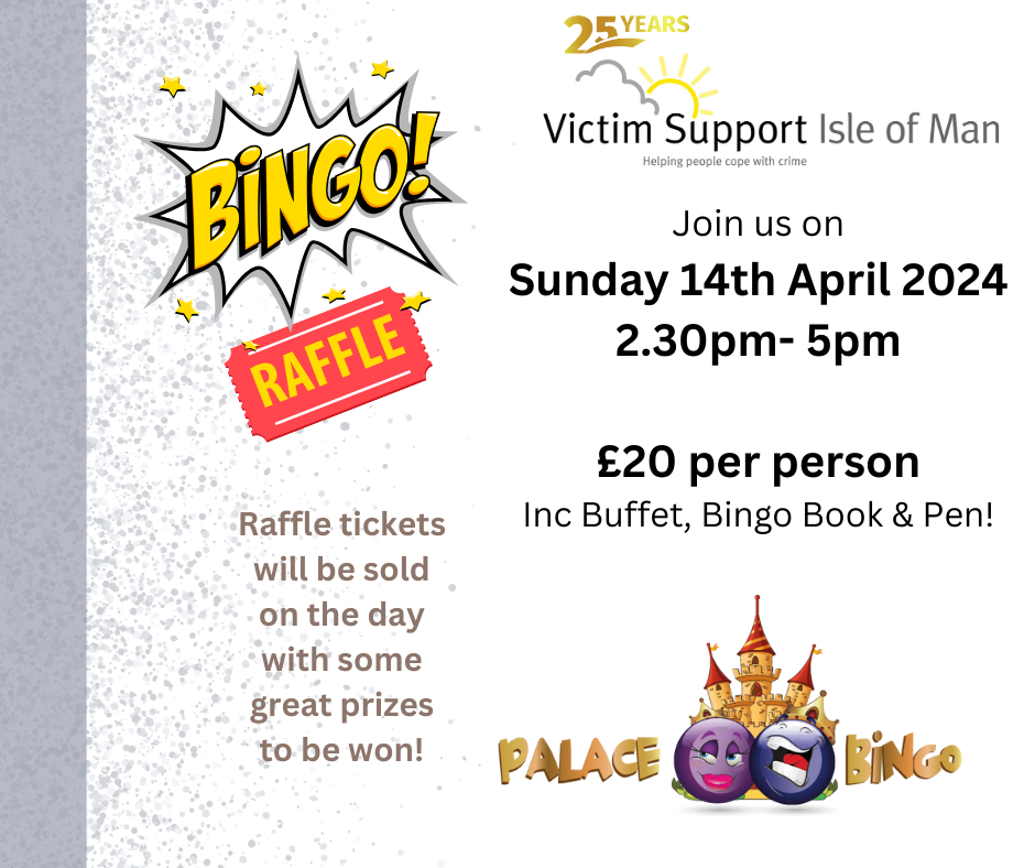 Charity Bingo Afternoon  – Sunday14th April 2024
